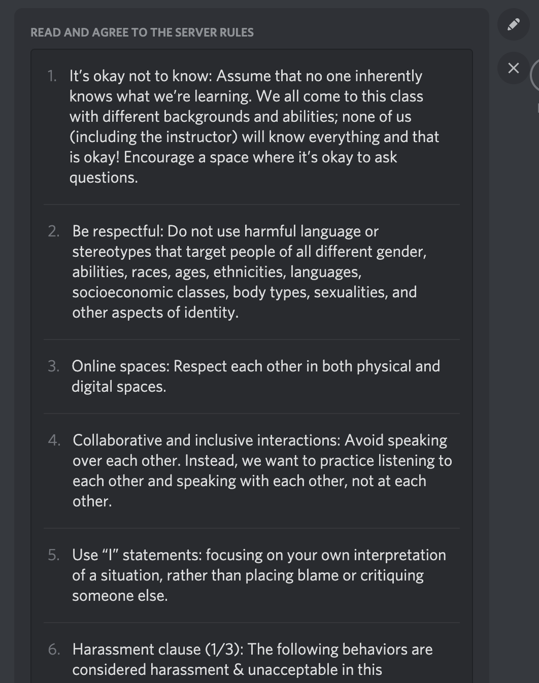 Discord Rules Template